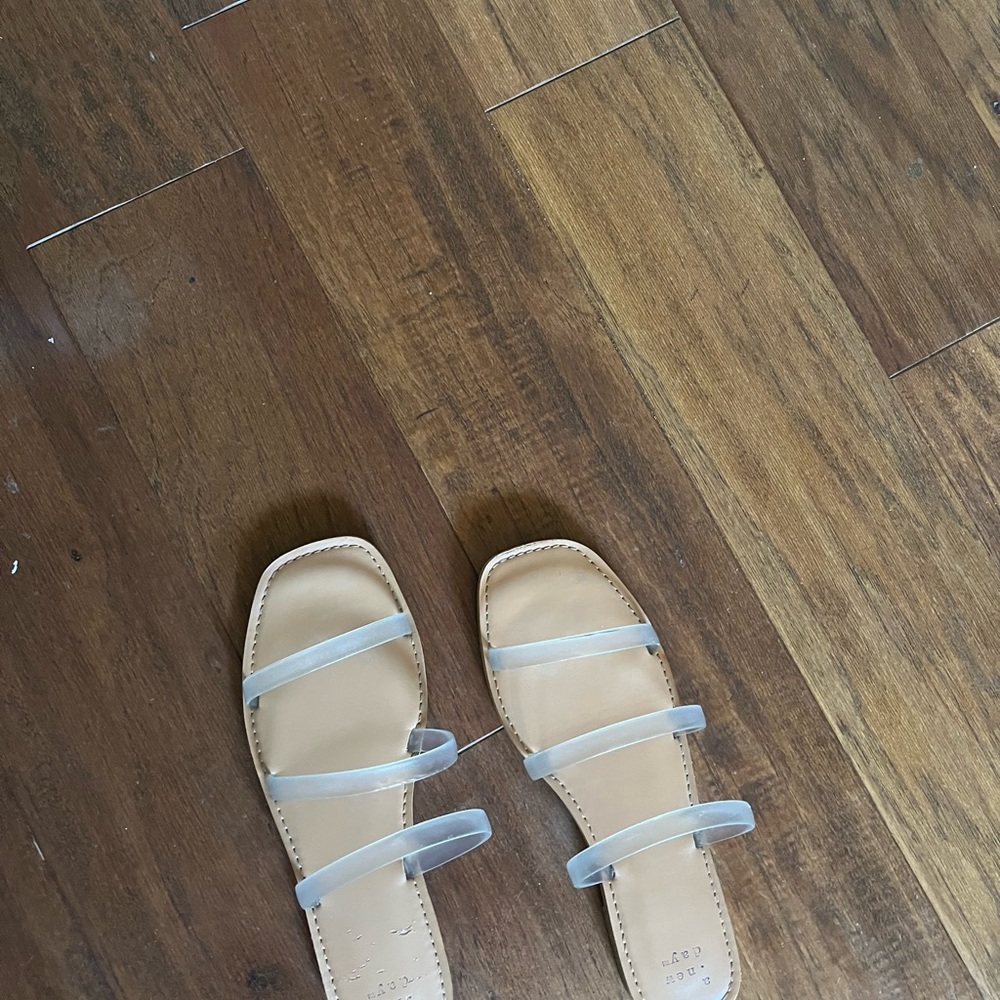 Size 7 1/2 cute sandals from target. Paid $25 for them